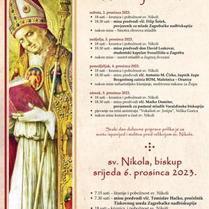 Proslava župnog blagdana sv. Nikole biskupa u zagrebačkom Stenjevcu